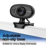 WEBCAM ARGOM CAM20 HD 720P/ MICROFONO INCORPORADO/ USB/ ENFOQUE MANUAL/ NEGRO   (101355) - Image 3