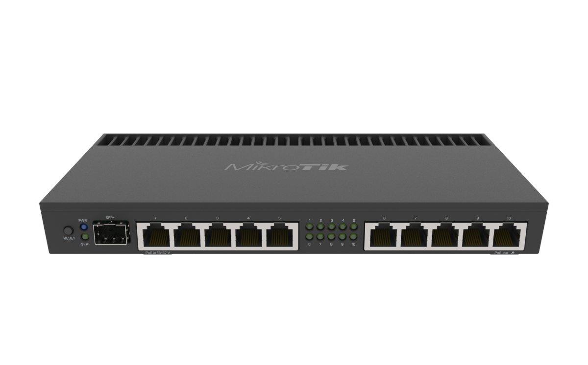 RB4011IGSRM 1 ROUTERBOARD MIKROTIK 10XGBIT LAN 1XSFP+ CPU ANNAPURNA ALPINE AL21400 CORTEX A15 4 NUCLEOS 14GHZ POR NUCLEO 1GB DE RAM (RB4011IGSRM) - Image 1