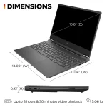 Portátil HP Gaming Victus R5-7353HS 8 GB 512 GB SSD 15.6" (15-FB2063DX) 15FB2063DX - Image 9