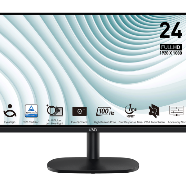 Monitor MSI LED 24" FHD MP245V Pro VA/100 HZ/EYESERGO Tech/hdmi-vga 9S6-3PC0CM-001