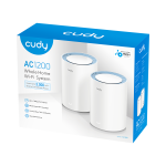 Router Cudy Mesh M1200 AC1200 Dual Band Wi-Fi 10/100 Mbps 2.4 Ghz- 5 GHz 2-PACK (M1200 2-PACK)