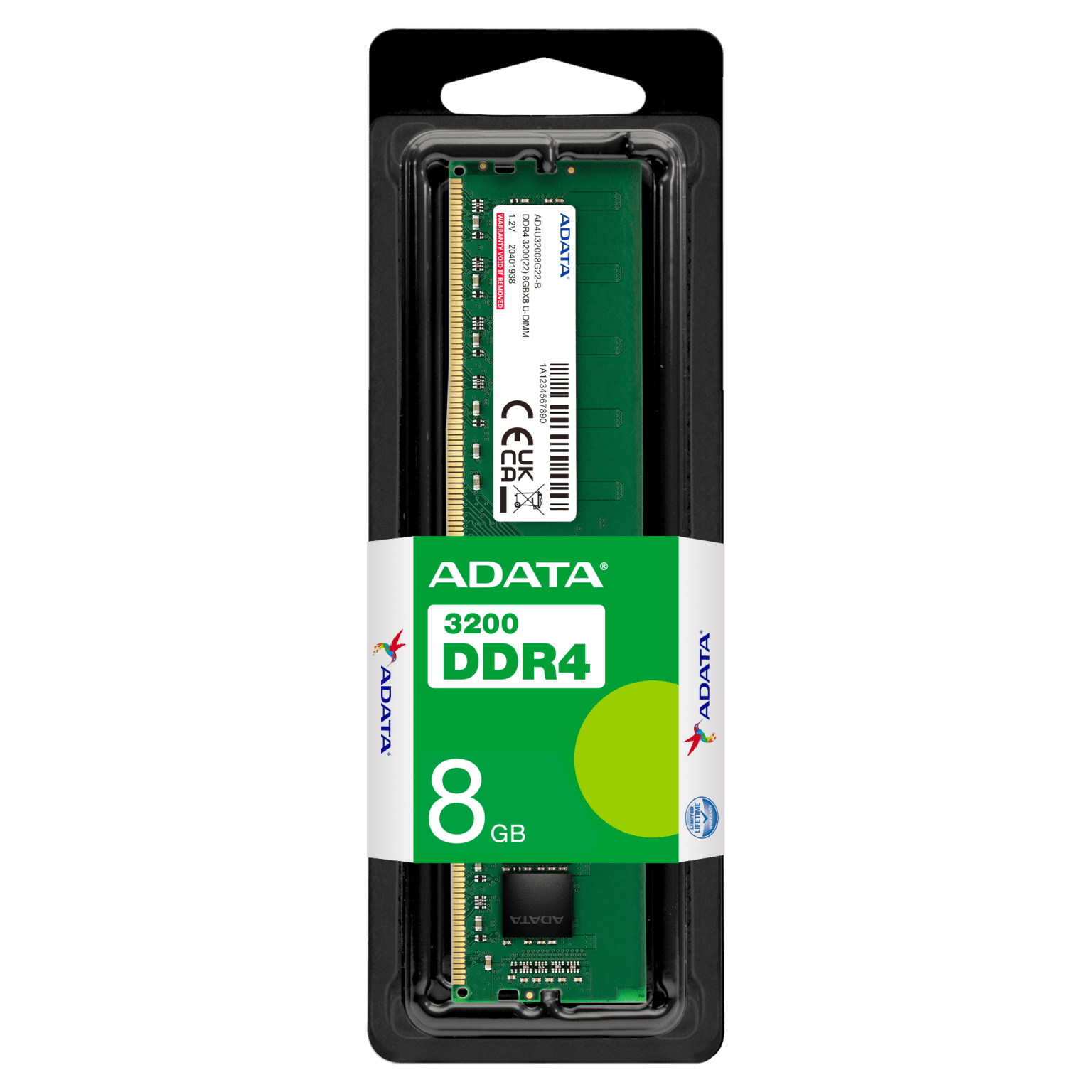 MEMORIA RAM ADATA 8GB DDR4 3200MHZ UDIMM P / PC (CON EMPAQUE) - Image 1