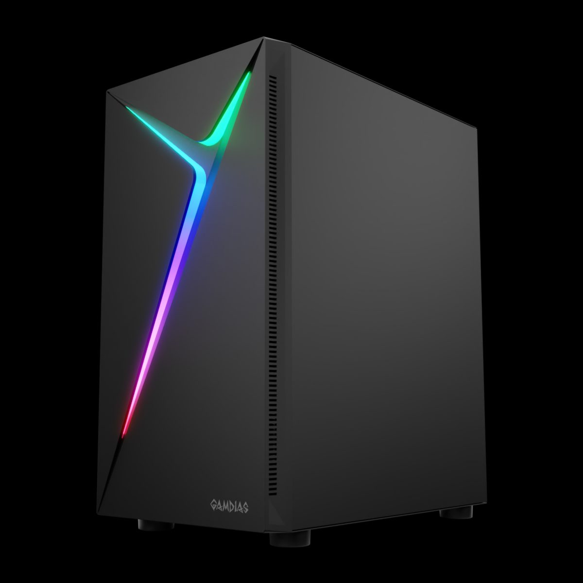 Case Gamdias Gaming Argus E4 Elite/atx NEGRO/3XUSB/HD Audio/fan Argb 12CM/LATERAL Vidrio Templado - Image 3
