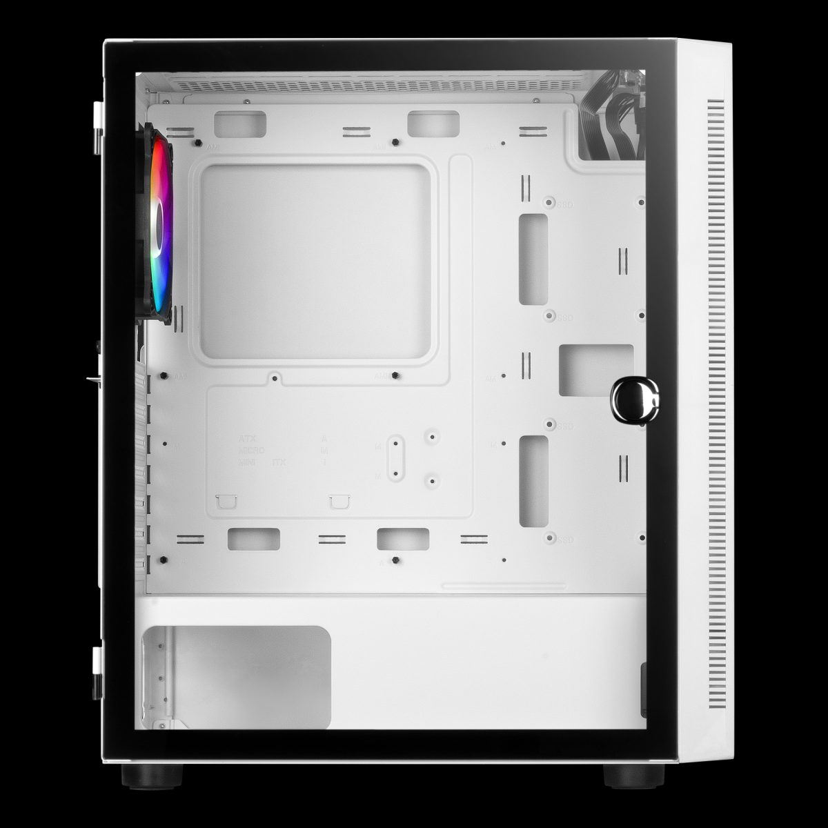 CASE GAMDIAS GAMING ARGUS E4 ELITE/ ATX BLANCO/ 3xUSB/ HD AUDIO/ FAN ARGB 12CM/ LATERAL VIDRIO TEMPLADO - Image 4