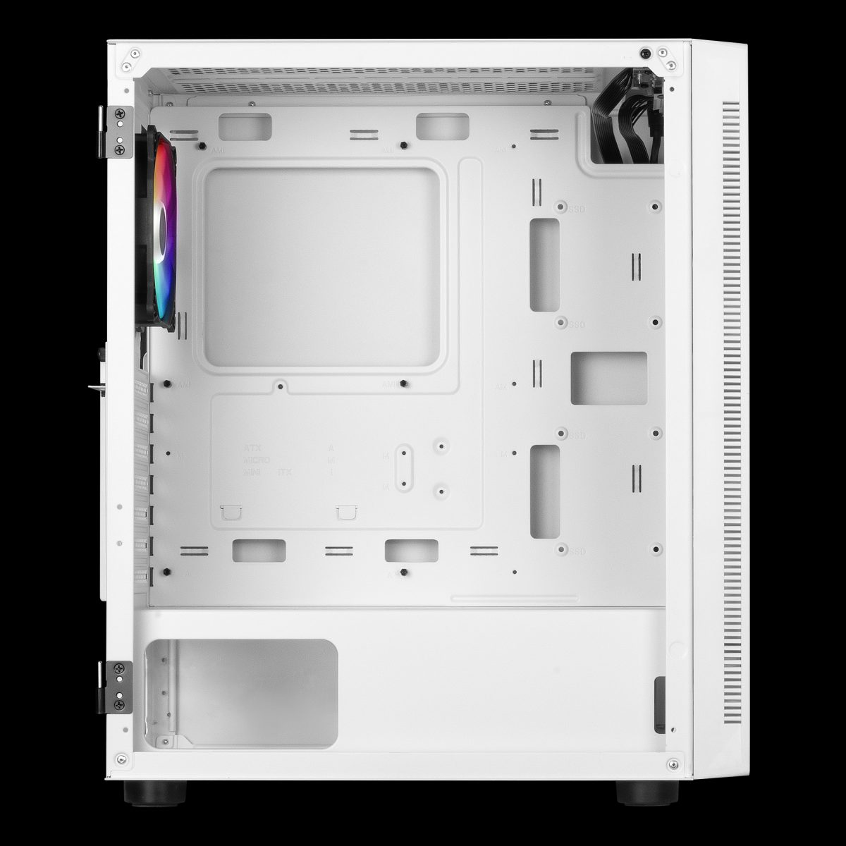 CASE GAMDIAS GAMING ARGUS E4 ELITE/ ATX BLANCO/ 3xUSB/ HD AUDIO/ FAN ARGB 12CM/ LATERAL VIDRIO TEMPLADO - Image 3