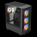 CASE GAMDIAS GAMING ATHENA M6 LITE/ ATX NEGRO/ 3xUSB/ HD AUDIO/ 4xFAN ARGB 12CM/ FRONTAL MALLA - LATERAL VIDRIO - Image 4
