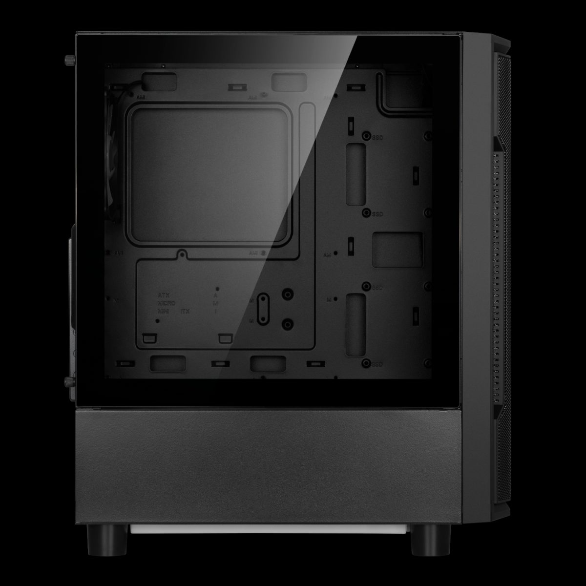 CASE GAMDIAS GAMING ATHENA M6 LITE/ ATX NEGRO/ 3xUSB/ HD AUDIO/ 4xFAN ARGB 12CM/ FRONTAL MALLA - LATERAL VIDRIO - Image 3