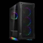 Case Gamdias Gaming Athena P1/ATX NEGRO/2XUSB+TYPE C/hd AUDIO/4XFAN Argb 12CM/FRONTAL Malla - Lateral Vidrio Temp - Image 5