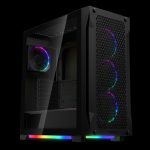 Case Gamdias Gaming Athena P1/ATX NEGRO/2XUSB+TYPE C/hd AUDIO/4XFAN Argb 12CM/FRONTAL Malla - Lateral Vidrio Temp - Image 3