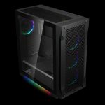 Case Gamdias Gaming Athena P1/ATX NEGRO/2XUSB+TYPE C/hd AUDIO/4XFAN Argb 12CM/FRONTAL Malla - Lateral Vidrio Temp - Image 2