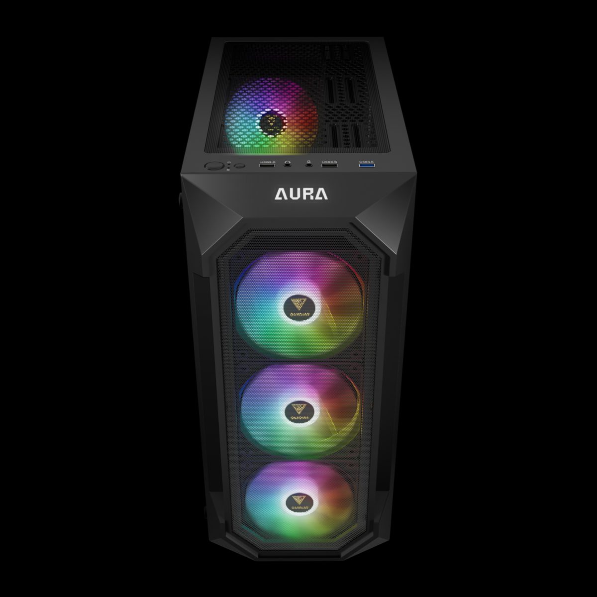 CASE GAMDIAS GAMING AURA GC1 ELITE/ ATX NEGRO/ 3xUSB/ HD AUDIO/ 4xFAN ARGB 12CM/ FRONTAL MALLA - LATERAL VIDRIO - Image 7