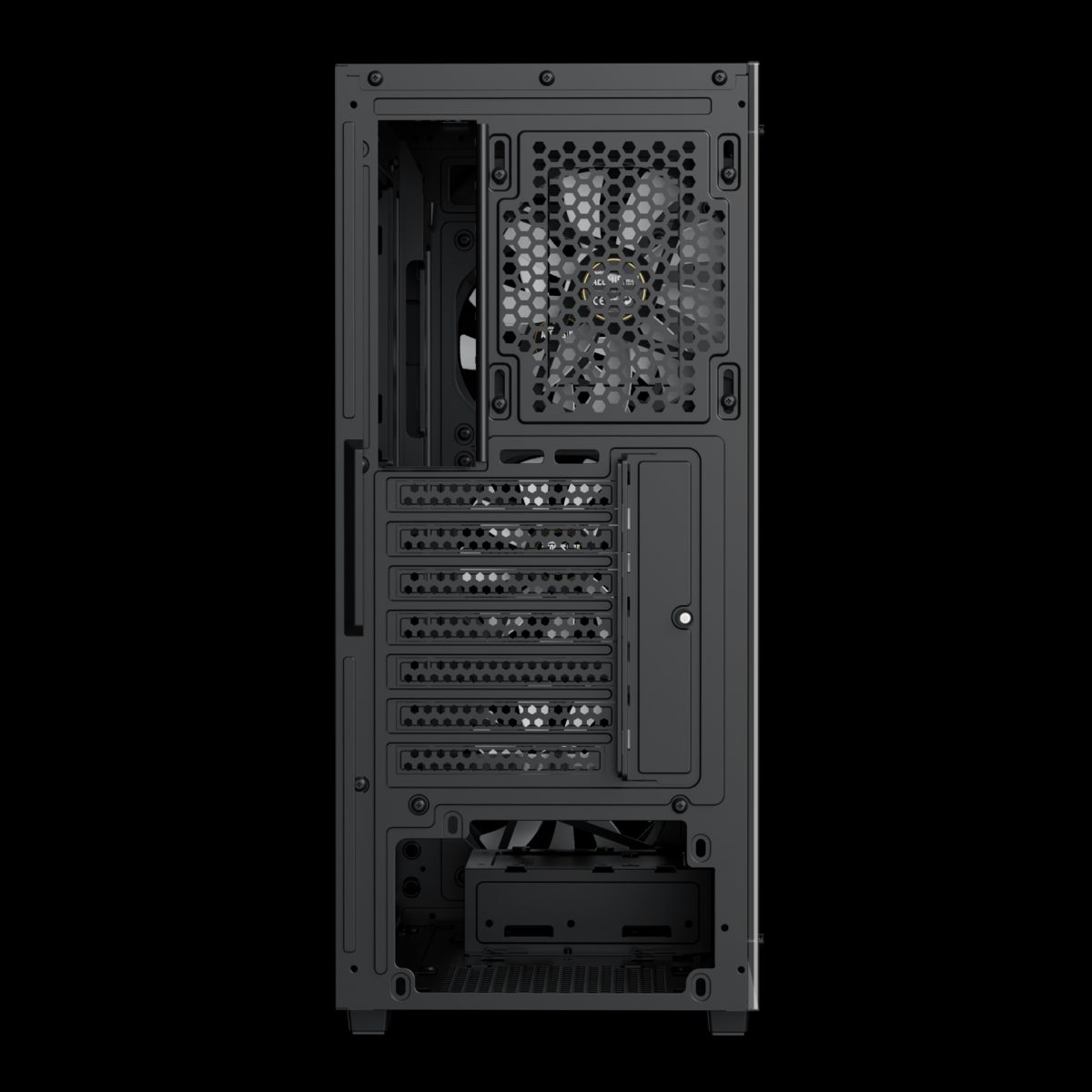 CASE GAMDIAS GAMING AURA GC1 ELITE/ ATX NEGRO/ 3xUSB/ HD AUDIO/ 4xFAN ARGB 12CM/ FRONTAL MALLA - LATERAL VIDRIO - Image 2