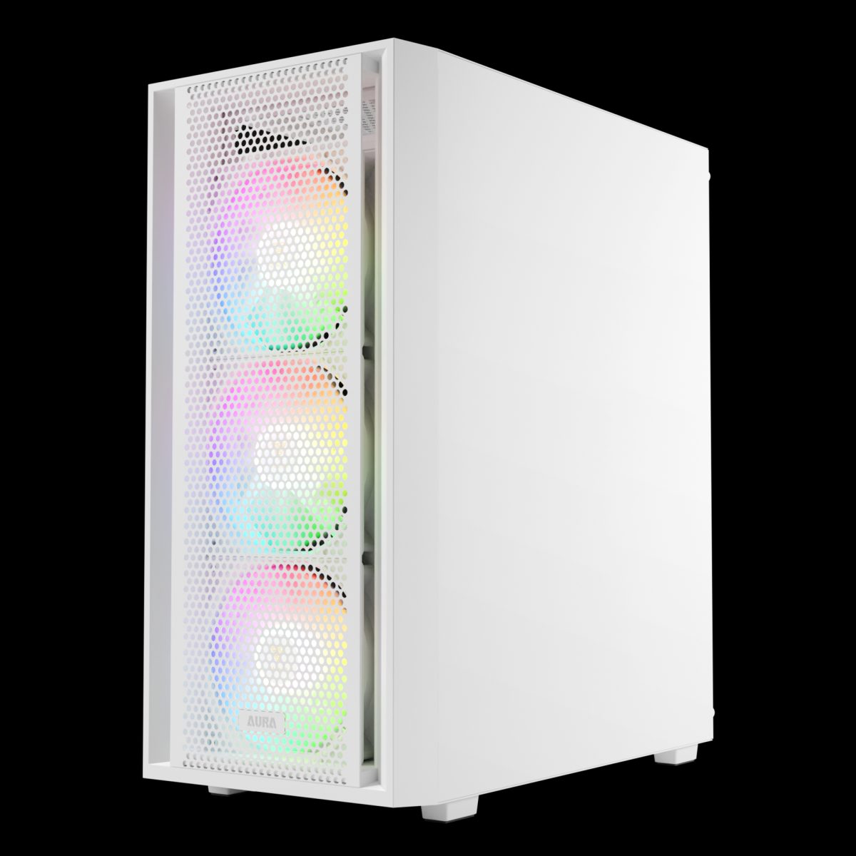 Case Gamdias Gaming Aura GC2 Elite/atx BLANCO/3XUSB/HD AUDIO/4XFAN Argb 12CM/FRONTAL Malla - Lateral Vidrio - Image 2