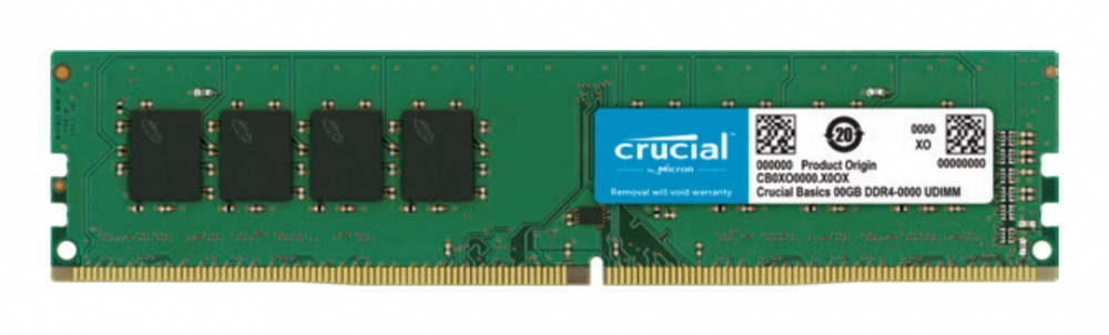 CRUCIAL MEMORIA 8GB DDR4 UDIMM 3200 MT/s
