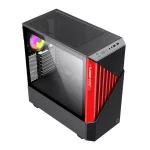 Case Gamemax Contac Coc Mid Tower Negro-rojo 2XUSB/1 HD AUDIO/3XFAN ARGB/V20 Pwm/lateral Vidrio Templado - Image 5