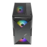 Case Azza Xander 150 Matx Gaming Negro 2XUSB/1 HD AUDIO/3X Fan Argb/lateral Vidrio Templado CSAZ-150 - Image 4