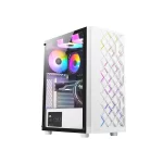 Case Azza Spectra 280 W Atx Mid Tower Gaming Blanco 3XUSB/1 HD Audio/fan Argb/lateral Vidrio Templado CSAZ-280W - Image 8