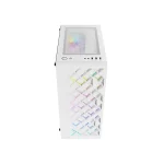 Case Azza Spectra 280 W Atx Mid Tower Gaming Blanco 3XUSB/1 HD Audio/fan Argb/lateral Vidrio Templado CSAZ-280W - Image 4
