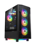 CASE GAMDIAS GAMING ATHENA M6 LITE/ ATX NEGRO/ 3xUSB/ HD AUDIO/ 4xFAN ARGB 12CM/ FRONTAL MALLA - LATERAL VIDRIO