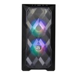 CASE COOLER MASTER TD300 MESH POSTMONDERN ELEGANCE TOWER NEGRO/ 2xUSB30/ HD AUDIO/ 3x FAN 12CM ARGB/ FRONTAL MALLA-LAT