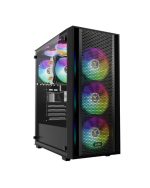 CASE GAMDIAS GAMING AURA GC2 ELITE/ ATX NEGRO/ 3xUSB/ HD AUDIO/ 4xFAN ARGB 12CM/ FRONTAL MALLA - LATERAL VIDRIO