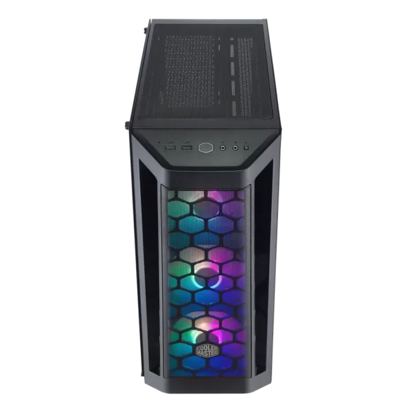 CASE COOLER MASTER BOX MB511  ARGB MID TOWER NEGRO/ 2xUSB30/ HD AUDIO/ 3x FAN 12CM/ FRONTAL MALLA-LATERAL VIDRIO