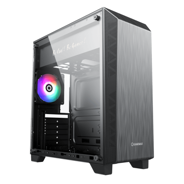 Case Gamemax Nova N5 Atx Negro/usb + USB 3.0/1 HD AUDIO/1 Fan LED Frgb Rear/lateral Vidrio