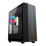 CASE GAMEMAX PRECISION 2 MID TOWER NEGRO 3xUSB + TYPE C/ 1 HD AUDIO/ 2xFAN ARGB/ V20 PWM/ LATERAL  VIDRIO TEMPLADO