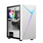 CASE GAMDIAS GAMING ARGUS E4 ELITE/ ATX BLANCO/ 3xUSB/ HD AUDIO/ FAN ARGB 12CM/ LATERAL VIDRIO TEMPLADO