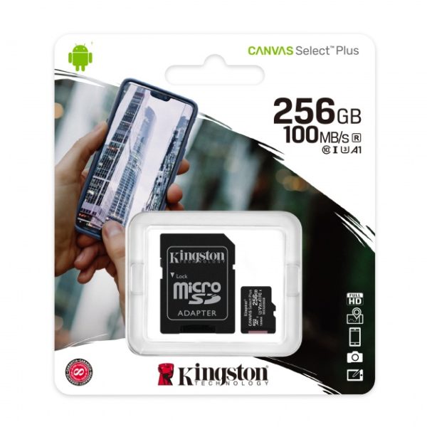 Memoria KINGSTON Micro SD 256GB Clase 10