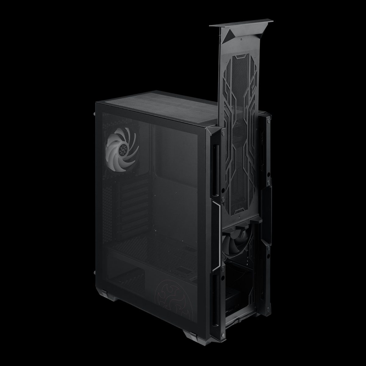 Case Xpg Starker Atx Negro 2X Usb/hd AUDIO/2X Fan Led/panel Acrilico - Image 4