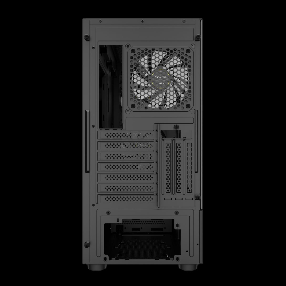 Case Gamdias Gaming Talos E3 Mesh Elite/atx Negro/usb+ Type C/hd AUDIO/3XFAN Arg 12CM/FRONTAL Malla - Lateral Vidri - Image 3