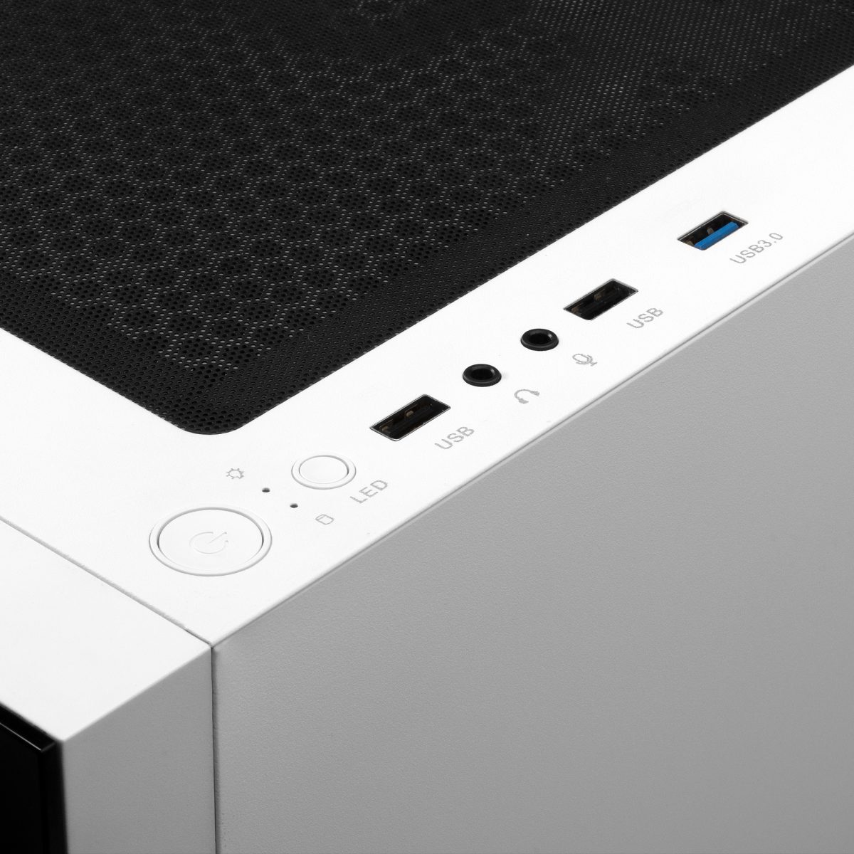 CASE GAMDIAS GAMING TALOS E3/ ATX BLANCO/ 3xUSB/ HD AUDIO/ 3xFAN ARG 12CM/ FRONTAL Y LATERAL VIDRIO TEMPLADO - Image 2
