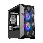 CASE COOLER MASTER TD300 MESH POSTMONDERN ELEGANCE TOWER NEGRO/ 2xUSB30/ HD AUDIO/ 3x FAN 12CM ARGB/ FRONTAL MALLA-LAT - Image 4
