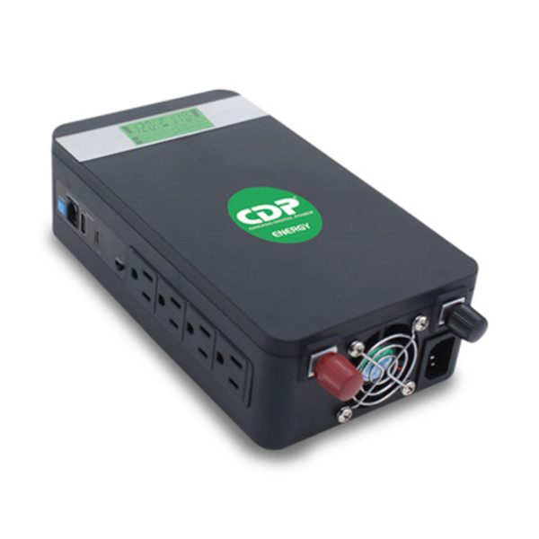 INVERSOR-CARGADOR CDP XV-712C /500W 12 VDC A 120 VCA/ 10AMP/ 4 TOMAS/ USB + USB TYPE C 3AMP/ RJ45/ BATERIA NO INCLUIDA