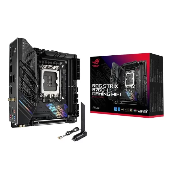 pc mat plus asus rog strix b760 i gaming wifi mini itx lga1700 motherboard frontal 01