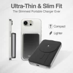 POWER BANK ARGOM MS10 MAGNETICO/ 10000mAH/ ALUMINIUM SILVER - Image 6