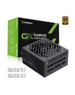 FUENTE DE PODER GAMEMAX 750W/ GTX-750 PRO BK/ 80+ GOLD CERTIFIED/ ATX31 APFC/ 12V/ 135CM/ FULL MODULAR/ NEGRO