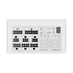 Fuente DE Poder GameMax 1050W / GM-105 M WH / 80+Silver / ATX APFC / 12V / 100-240V / FULL Modular / Blanco - Image 2