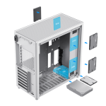 CASE GAMEMAX MESH BOX PRO ATX BLANCO/ USB TYPE C + USB 30/ 1 HD AUDIO/ 100% MESH FRONTAL Y LATERAL MALLA - Image 2