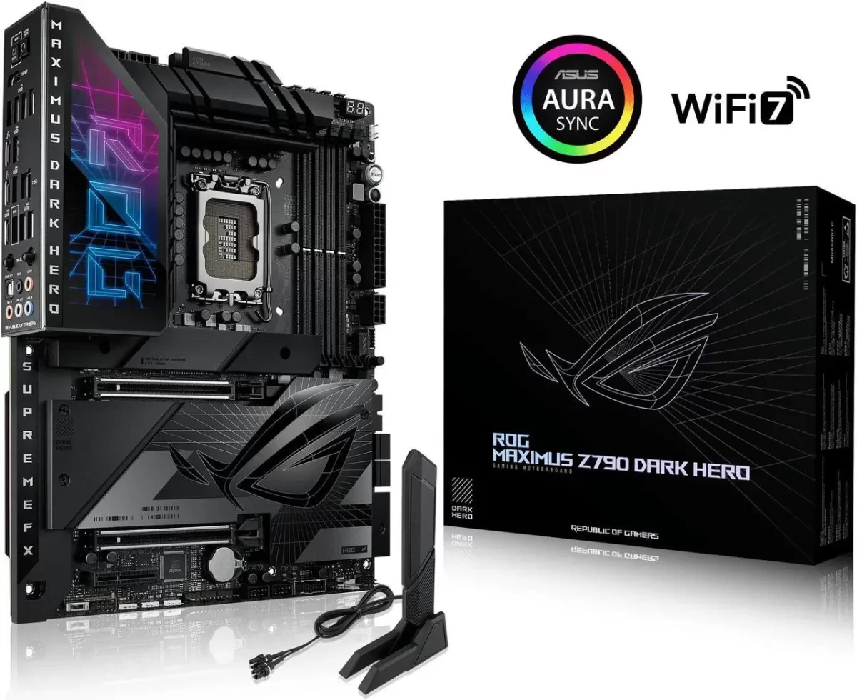 pc mat plus asus z790 dark hero frontal pc mat plus asus z790 dark hero frontal
