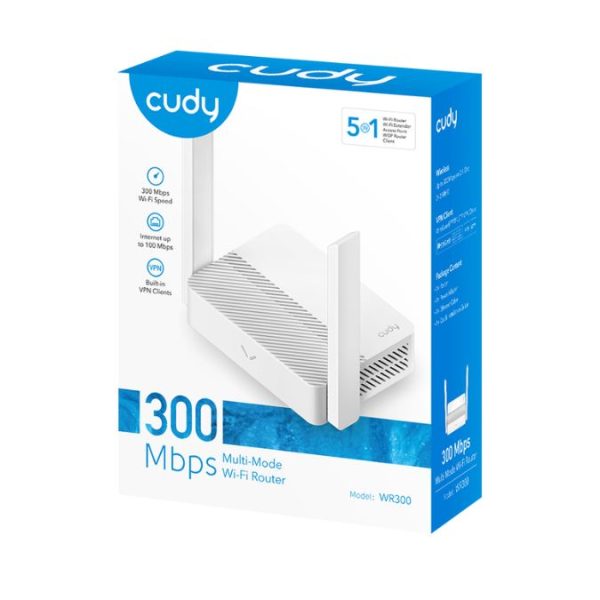 ROUTER CUDY WR300 WI-FI N 300Mbps 2 ANTENAS