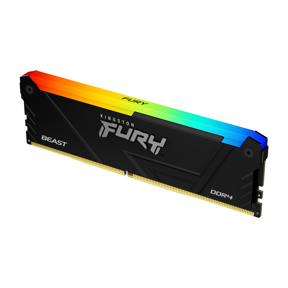 KF432C16BB2A 32 1 Memoria RAM Kingston 16 GB DDR4 3200 UDIMM FURY Beast RGB P / PC (Empaque Retail) - Image 1