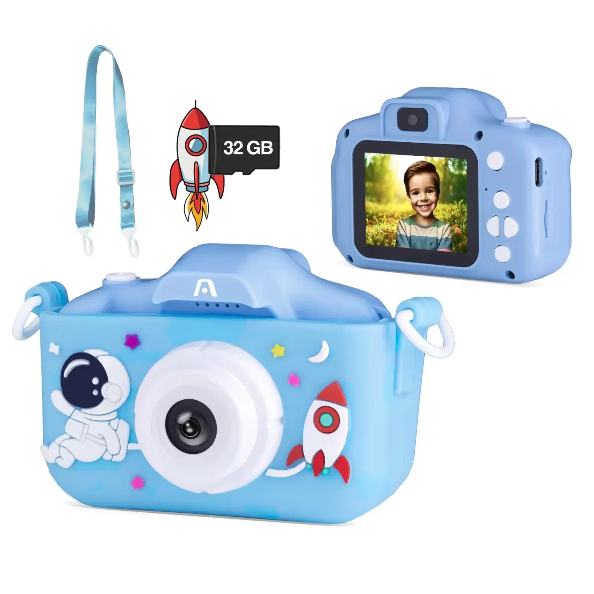 CAMARA DIGITAL ARGOM LENTE DUAL PARA NI?OS/ AZUL - Image 1
