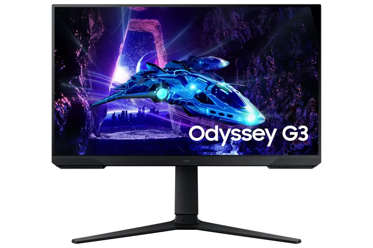 monitor samsung odyssey g3 ls24dg300enxza vista frontal pcmatplus
