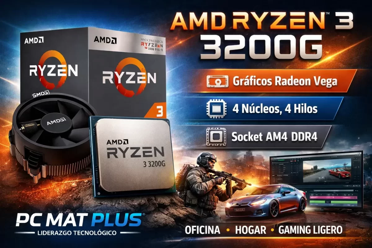 pc mat plus amd ryzen 3 3200g socket am4