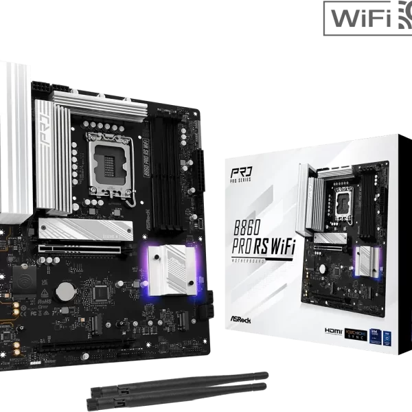 pc mat plus asrock b860 pro rs wifi frontal