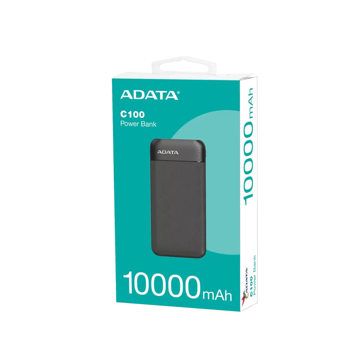 pc mat plus power bank adata c100 10000mah bankc100 14bk frontal 1