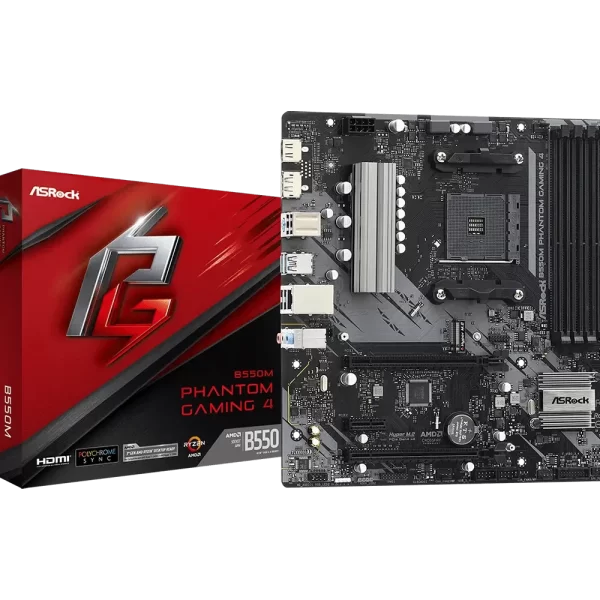 pc mat plus asrock b550m phantom gaming frontal