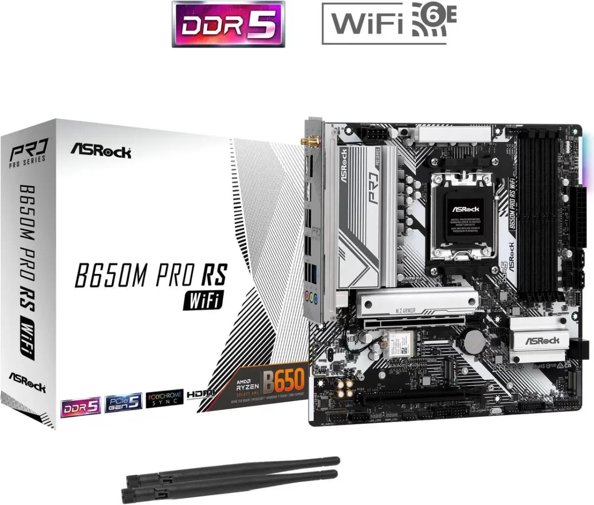 pc mat plus asrock b650m pro rs wifi frontal
